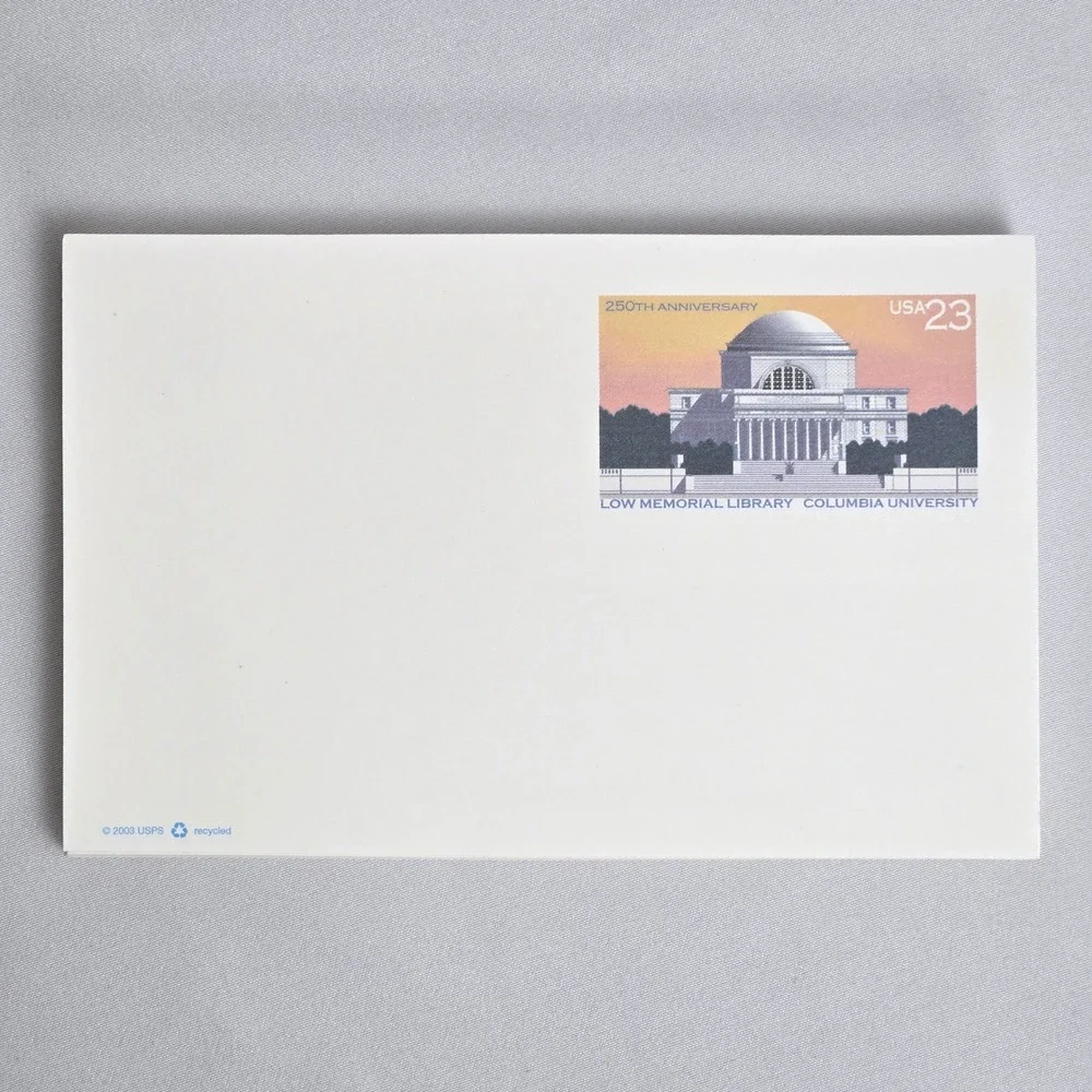 USPS‎ Stamped Postcards x38, 250th Anniversary Columbia University, Vintage 2003